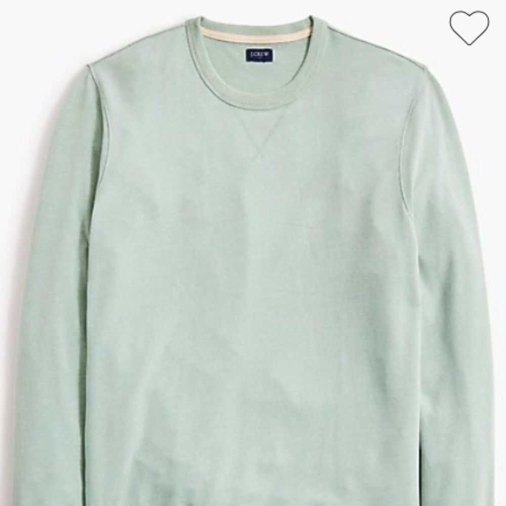 J. Crew Factory Soft cotton-blend crewneck sweatshirt • size large • BU502